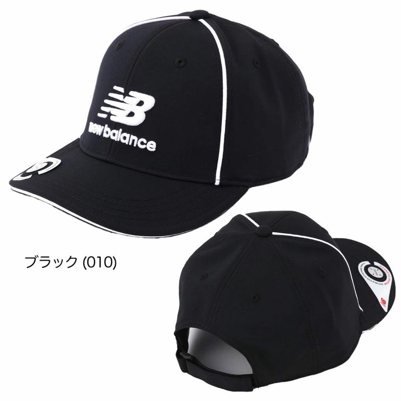 ニューバランスマグネット式マーカー付きセミカーブドブリムキャップ0125987004メンズゴルフキャップ帽子newbalance2025春夏モデル日本正規品