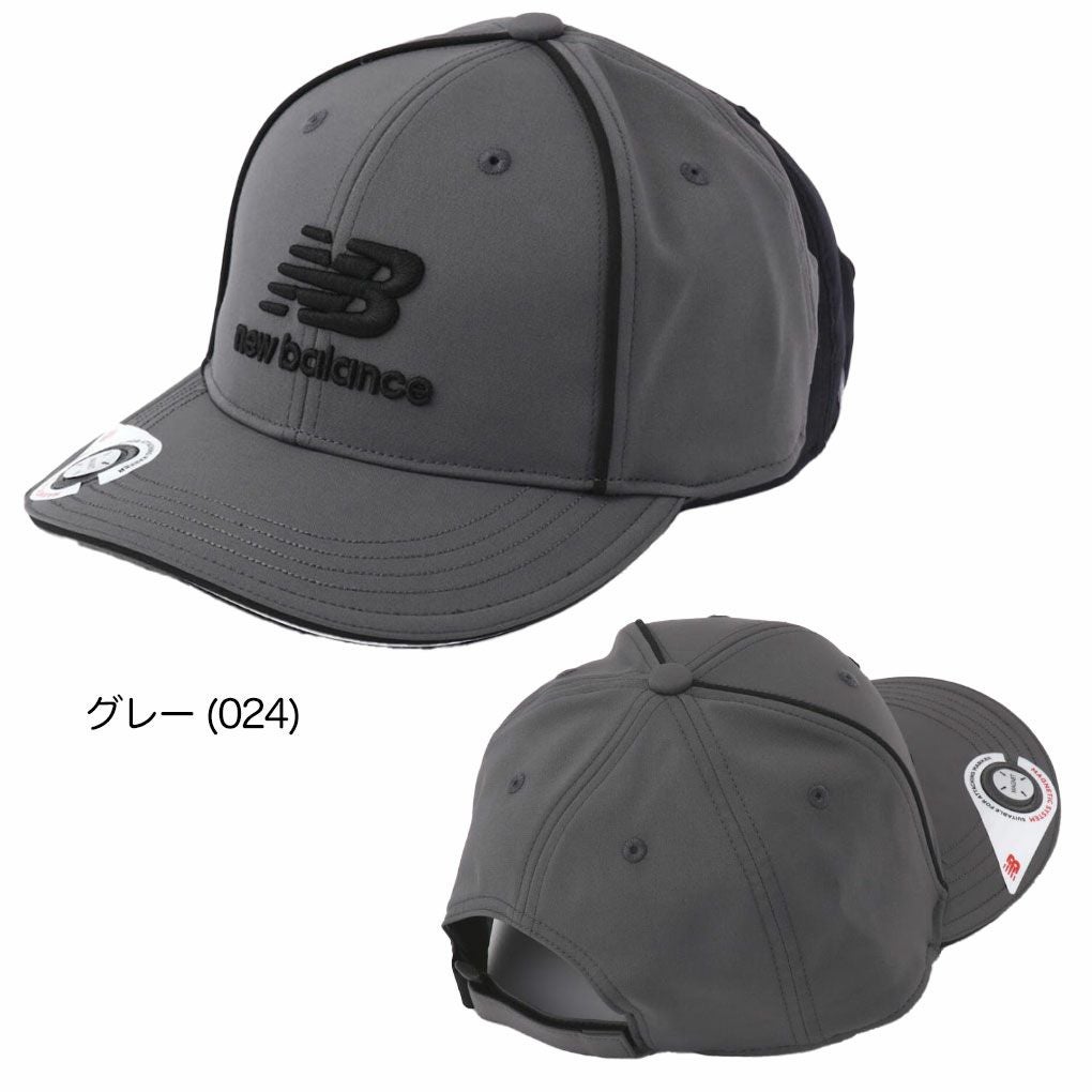 ニューバランスマグネット式マーカー付きセミカーブドブリムキャップ0125987004メンズゴルフキャップ帽子newbalance2025春夏モデル日本正規品