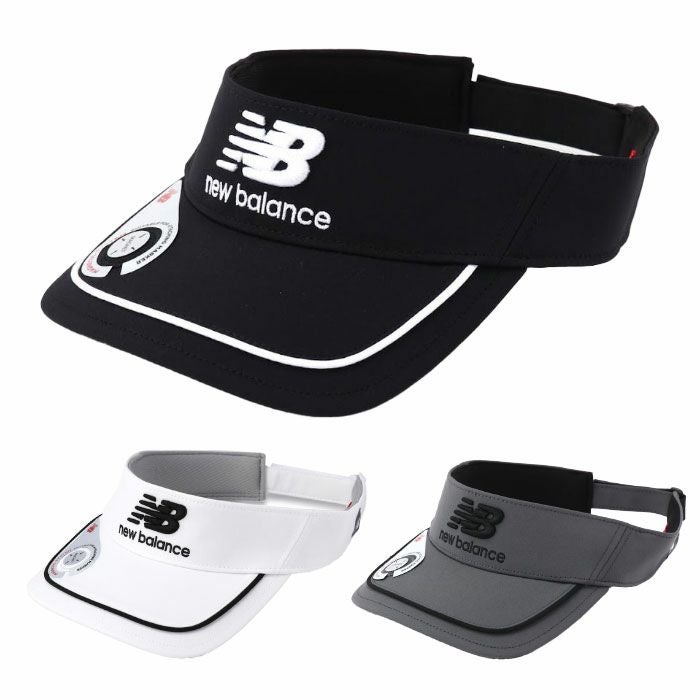 ニューバランスマグネット式マーカー付きバイザー0125987005メンズゴルフキャップ帽子newbalance2025春夏モデル日本正規品