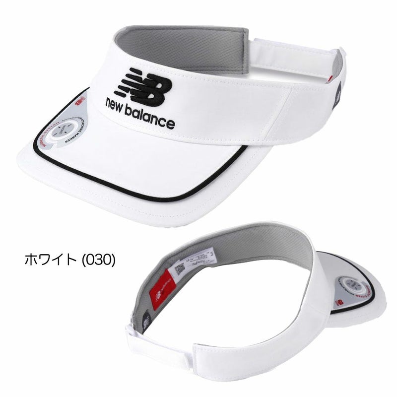 ニューバランスマグネット式マーカー付きバイザー0125987005メンズゴルフキャップ帽子newbalance2025春夏モデル日本正規品