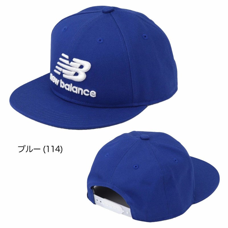 ニューバランス刺繍ロゴフラットブリムキャップ0125987006メンズゴルフキャップ帽子newbalance2025春夏モデル日本正規品
