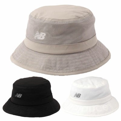 ニューバランスタフタ×メッシュバケットハット0125987003メンズゴルフキャップ帽子newbalance2025春夏モデル日本正規品