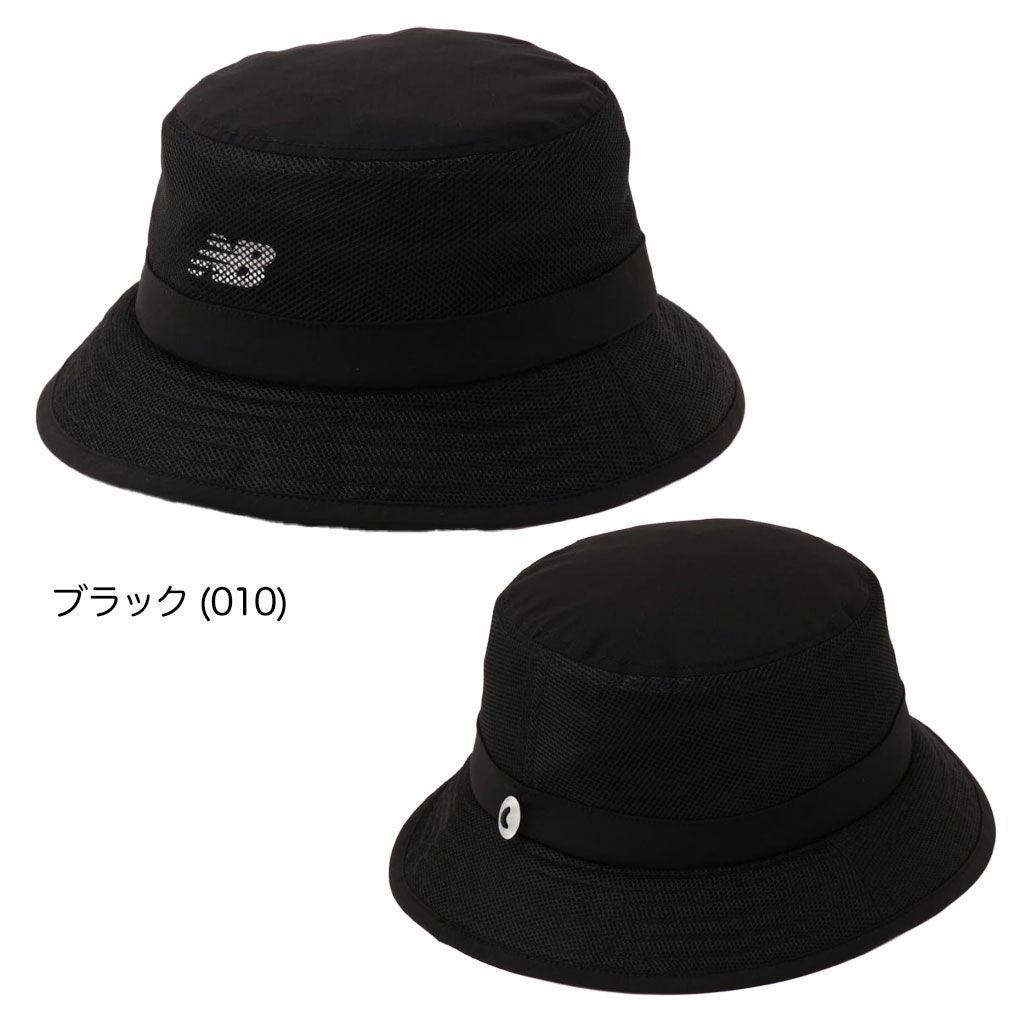 ニューバランスタフタ×メッシュバケットハット0125987003メンズゴルフキャップ帽子newbalance2025春夏モデル日本正規品