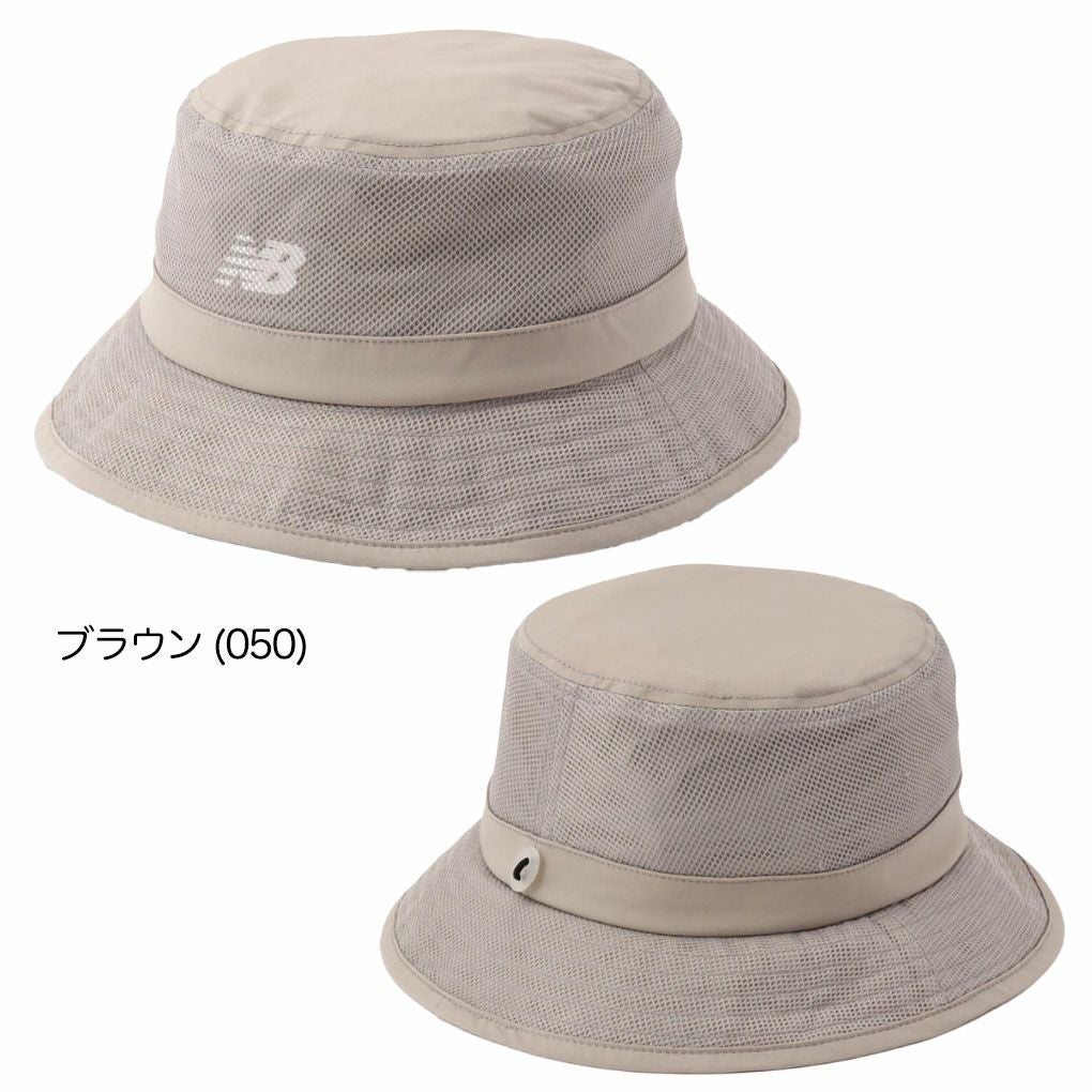 ニューバランスタフタ×メッシュバケットハット0125987003メンズゴルフキャップ帽子newbalance2025春夏モデル日本正規品