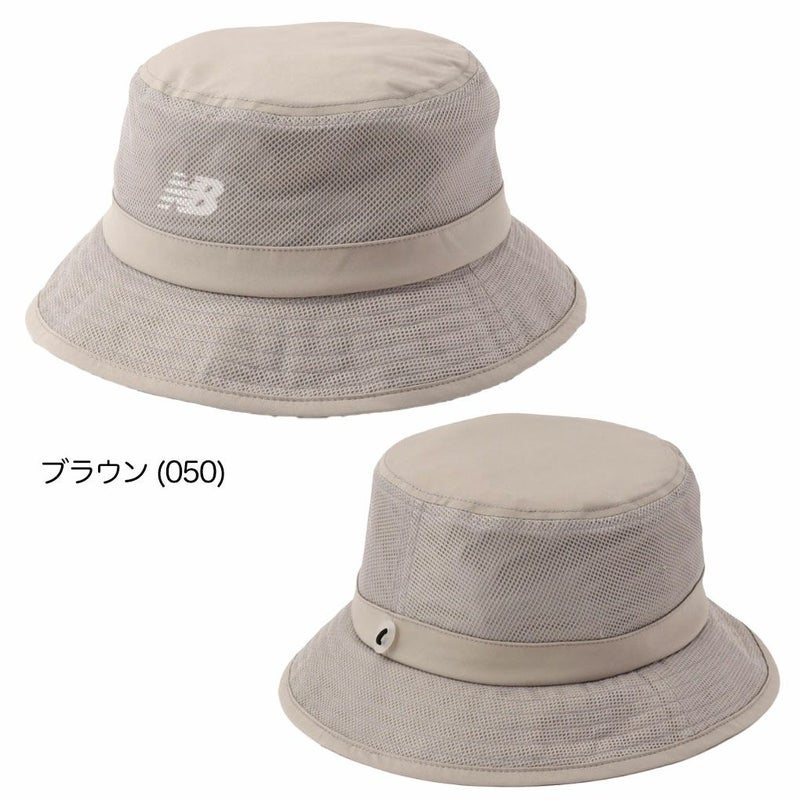 ニューバランスタフタ×メッシュバケットハット0125987003メンズゴルフキャップ帽子newbalance2025春夏モデル日本正規品