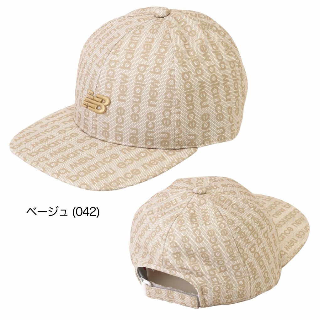 ニューバランスハニカム＆ロゴストライプ柄セミカーブドブリムキャップ0125187011メンズゴルフキャップ帽子newbalance2025春夏モデル日本正規品