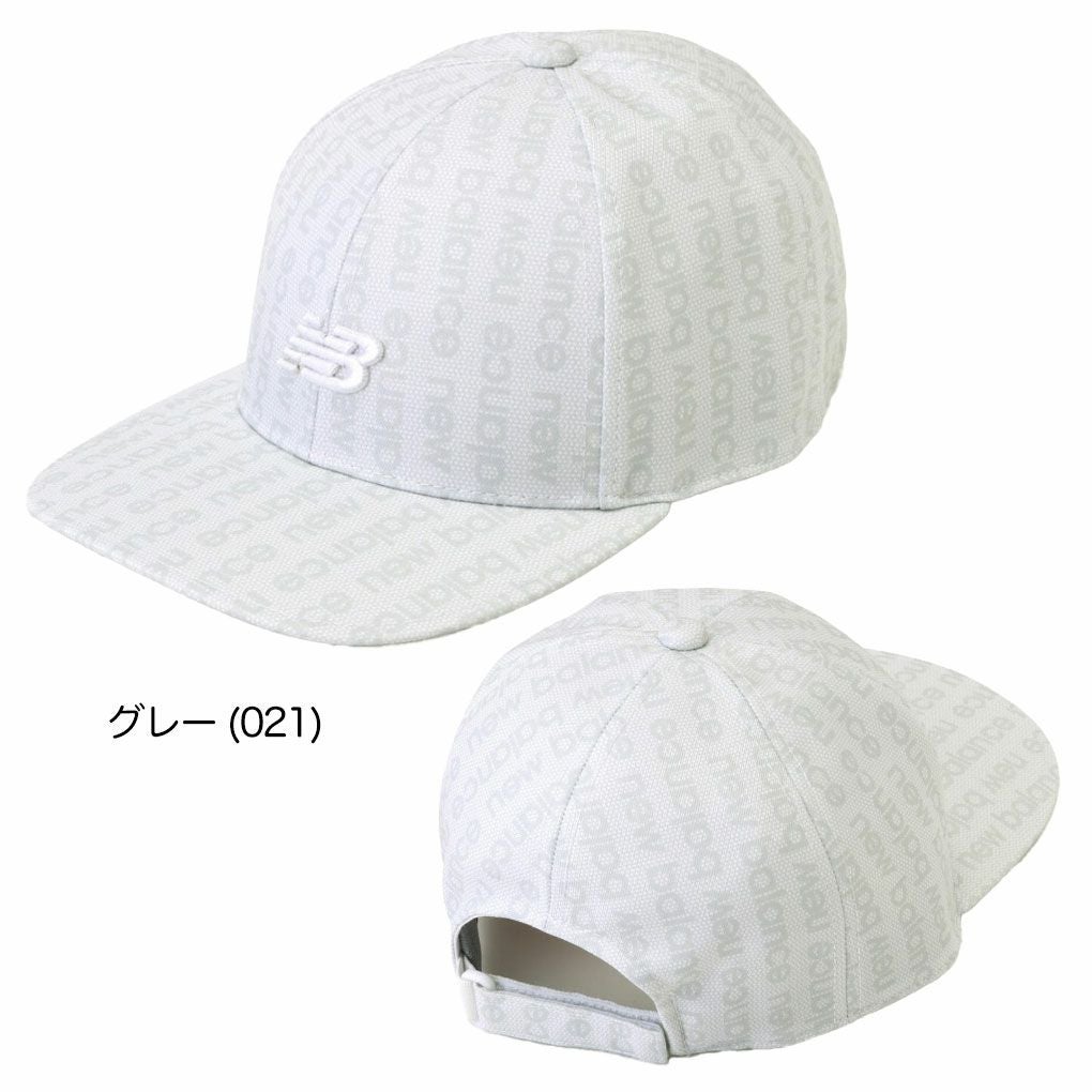 ニューバランスハニカム＆ロゴストライプ柄セミカーブドブリムキャップ0125187011メンズゴルフキャップ帽子newbalance2025春夏モデル日本正規品
