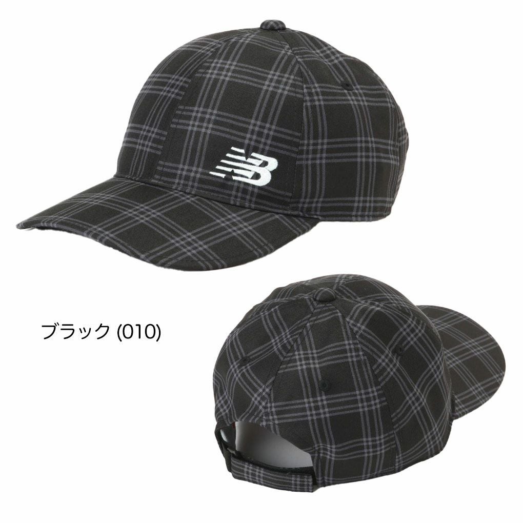 ニューバランスダブルチェック柄6パネルキャップ0125187506レディースゴルフキャップ帽子newbalance2025春夏モデル日本正規品