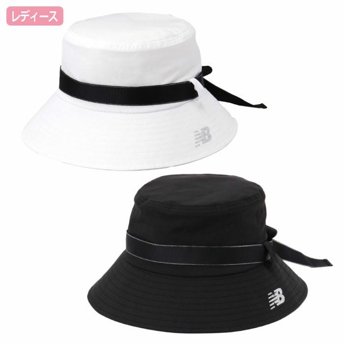 ニューバランスリボン脱着仕様バケットハット0125187512レディースゴルフキャップ帽子newbalance2025春夏モデル日本正規品