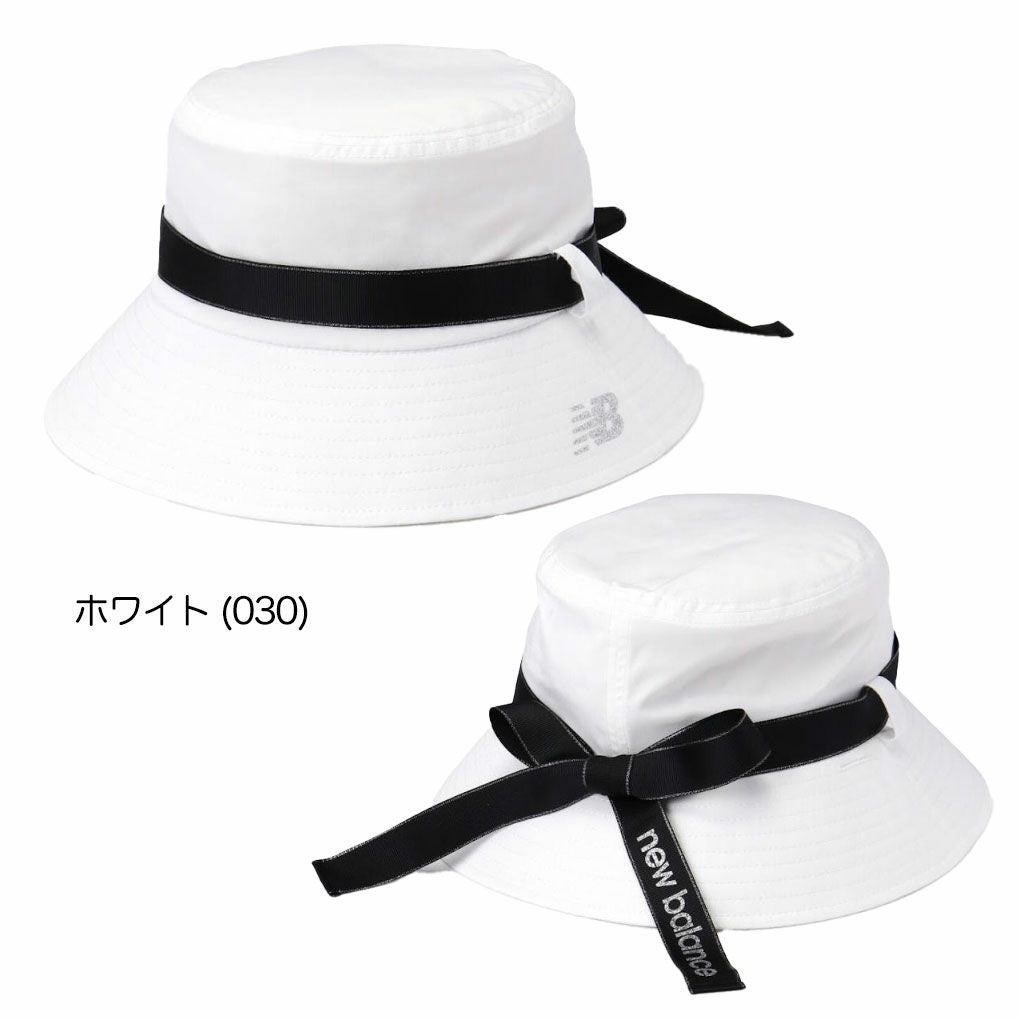 ニューバランスリボン脱着仕様バケットハット0125187512レディースゴルフキャップ帽子newbalance2025春夏モデル日本正規品