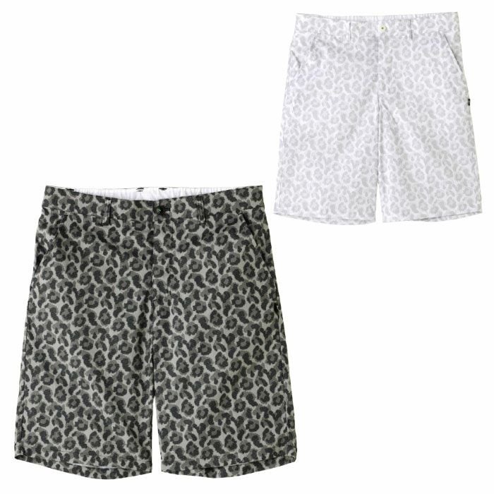 ニューバランスピクセルレオパード柄ハーフパンツ012-5132004メンズゴルフウェアnewbalance2025春夏モデル