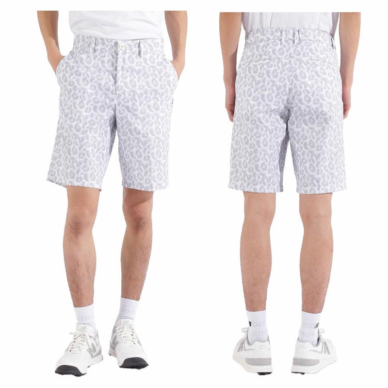 ニューバランスピクセルレオパード柄ハーフパンツ012-5132004メンズゴルフウェアnewbalance2025春夏モデル