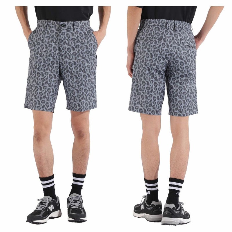 ニューバランスピクセルレオパード柄ハーフパンツ012-5132004メンズゴルフウェアnewbalance2025春夏モデル