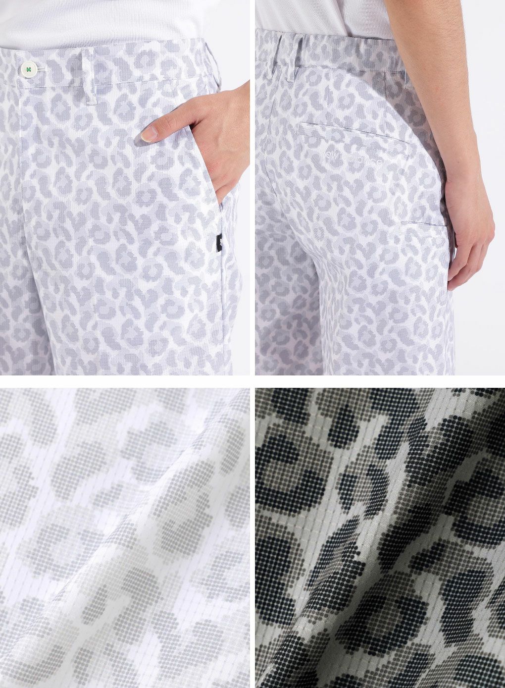 ニューバランスピクセルレオパード柄ハーフパンツ012-5132004メンズゴルフウェアnewbalance2025春夏モデル