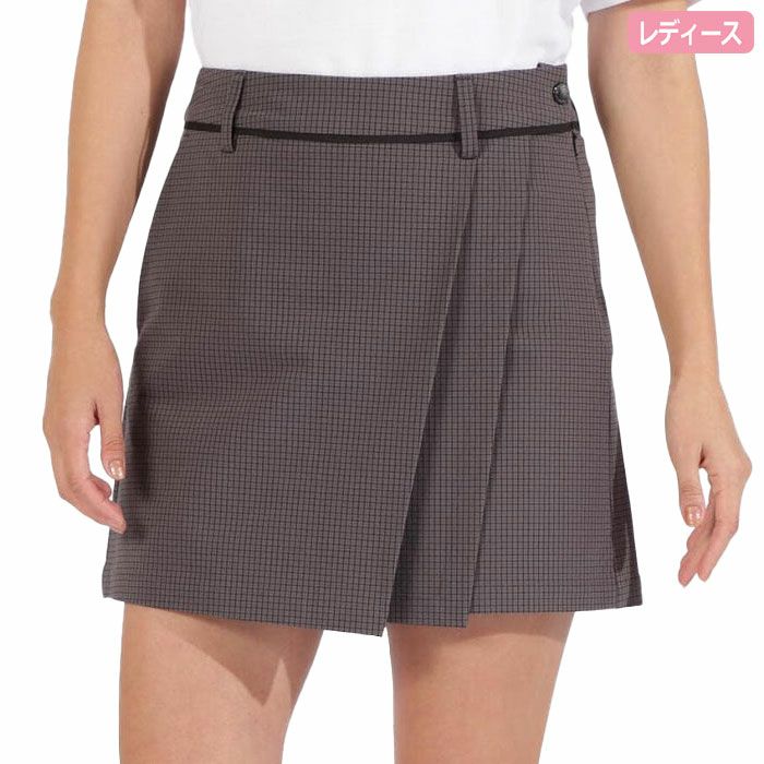ニューバランスマイクロチェック柄ラップキュロット012-5139501レディースゴルフウェアnewbalance2025春夏モデル日本正規品