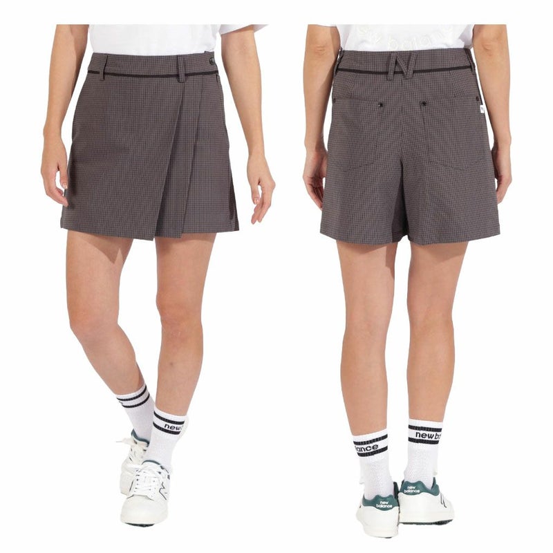 ニューバランスマイクロチェック柄ラップキュロット012-5139501レディースゴルフウェアnewbalance2025春夏モデル日本正規品