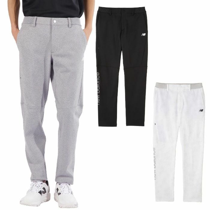 ニューバランス軽量ダンボールニット×裏メッシュスウェットテーパードロングパンツ012-5136003メンズゴルフウェアnewbalance2025春夏モデル