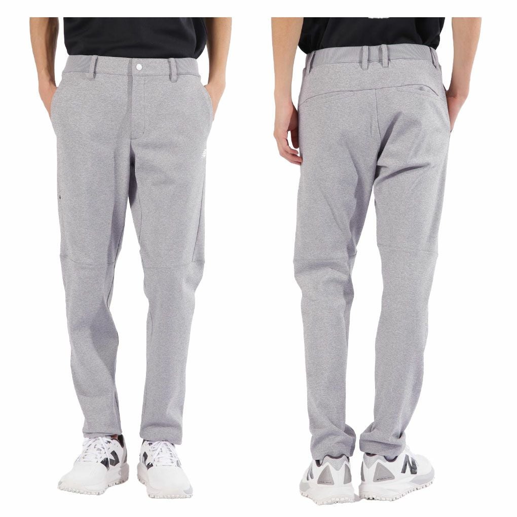ニューバランス軽量ダンボールニット×裏メッシュスウェットテーパードロングパンツ012-5136003メンズゴルフウェアnewbalance2025春夏モデル