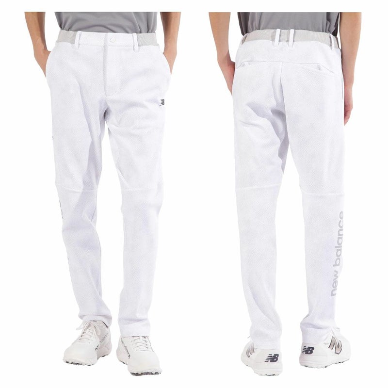 ニューバランス軽量ダンボールニット×裏メッシュスウェットテーパードロングパンツ012-5136003メンズゴルフウェアnewbalance2025春夏モデル