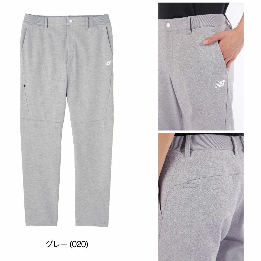 ニューバランス軽量ダンボールニット×裏メッシュスウェットテーパードロングパンツ012-5136003メンズゴルフウェアnewbalance2025春夏モデル