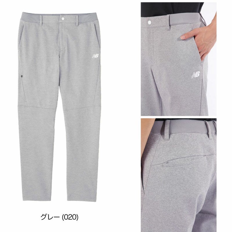 ニューバランス軽量ダンボールニット×裏メッシュスウェットテーパードロングパンツ012-5136003メンズゴルフウェアnewbalance2025春夏モデル