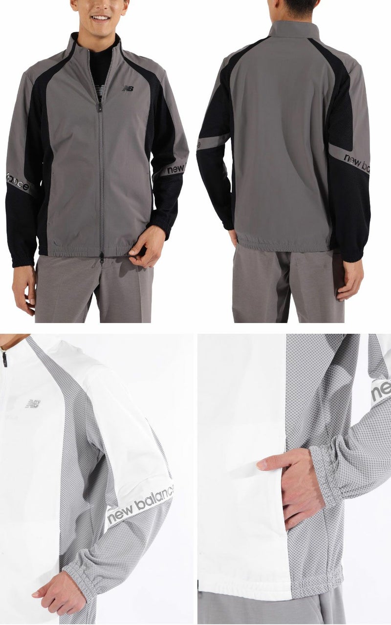 ニューバランスストレッチスウェットフルジップブルゾン012-5162002メンズゴルフウェアnewbalance2025春夏モデル日本正規品