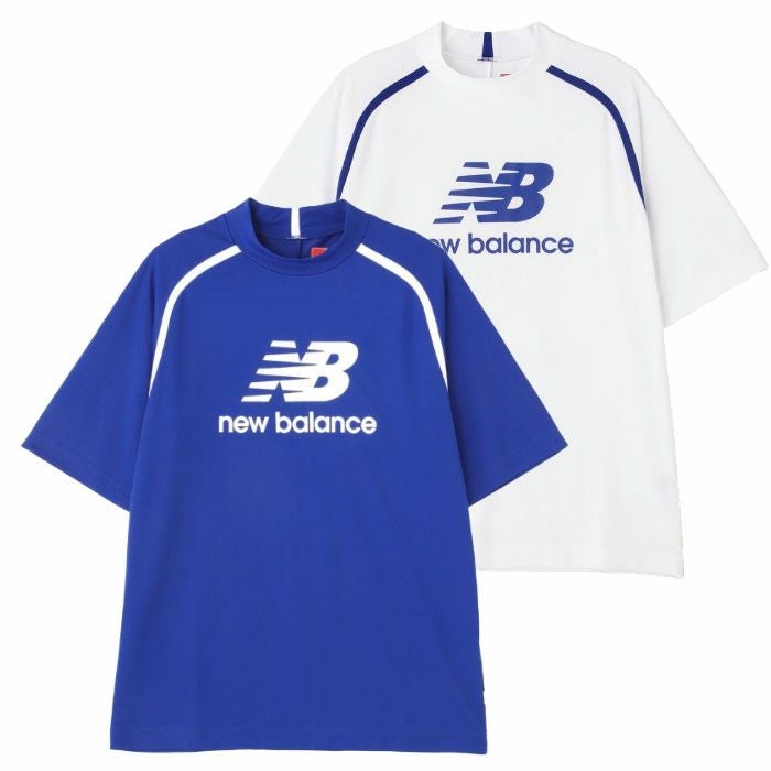 ニューバランスハーフスリーブモックネックプルオーバー012-5166013メンズゴルフウェアnewbalance2025春夏モデル日本正規品