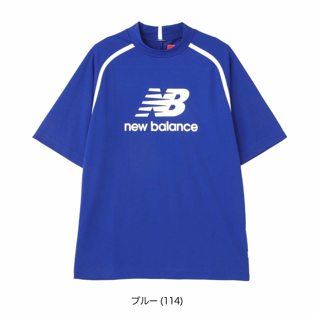 ニューバランスハーフスリーブモックネックプルオーバー012-5166013メンズゴルフウェアnewbalance2025春夏モデル日本正規品