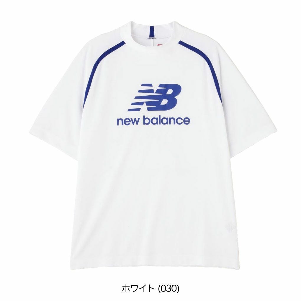 ニューバランスハーフスリーブモックネックプルオーバー012-5166013メンズゴルフウェアnewbalance2025春夏モデル日本正規品