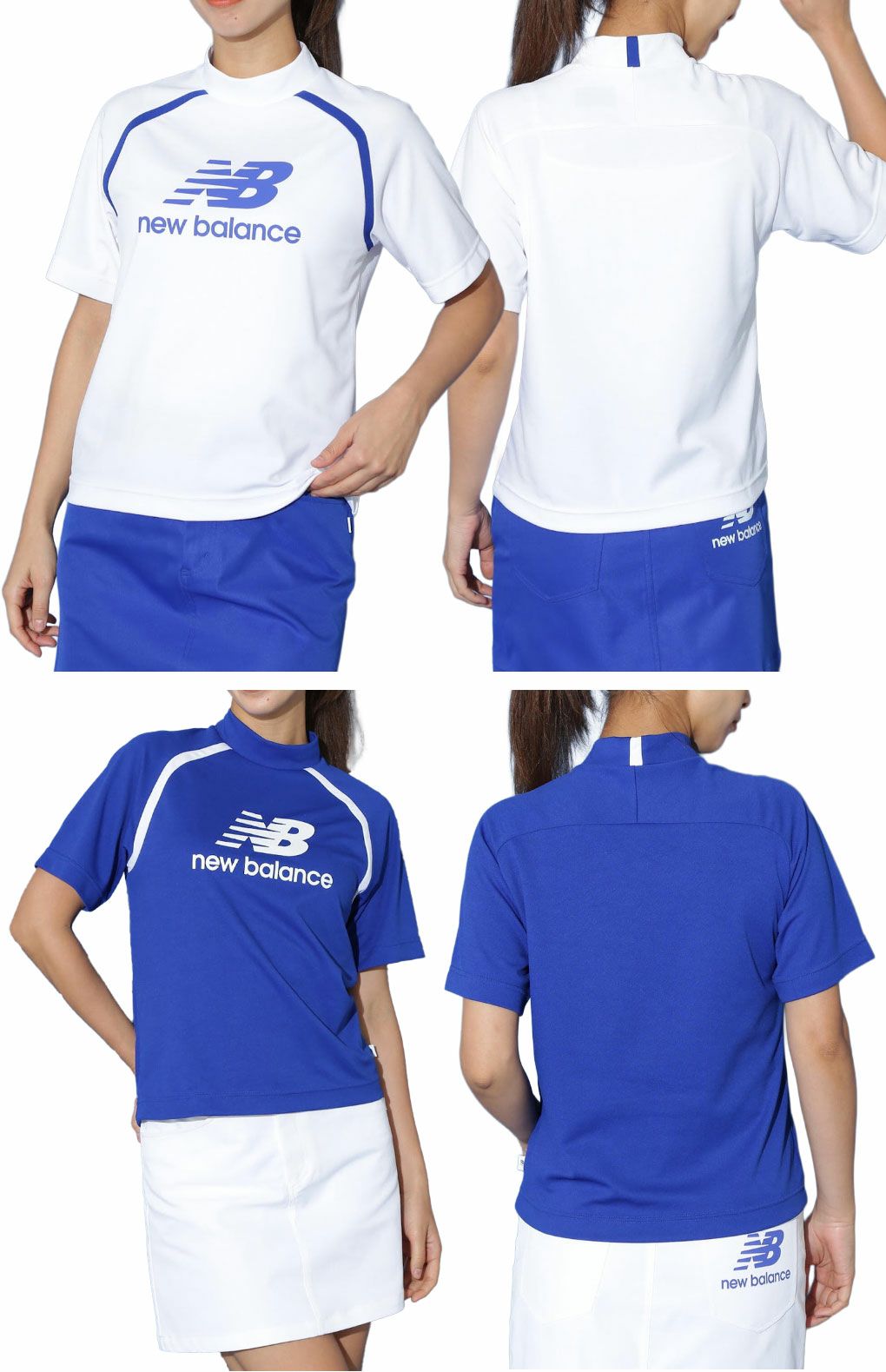 ニューバランハーフスリーブモックネックプルオーバー012-5166511レディースゴルフウェアnewbalance2025春夏モデル日本正規品