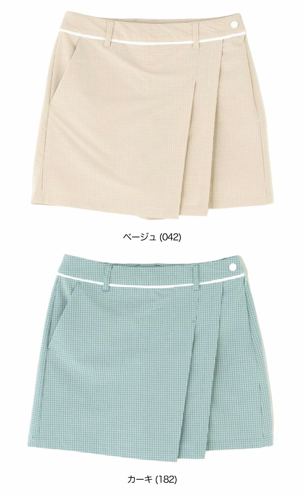 ニューバランスマイクロチェック柄ラップキュロット012-5139501レディースゴルフウェアnewbalance2025春夏モデル日本正規品