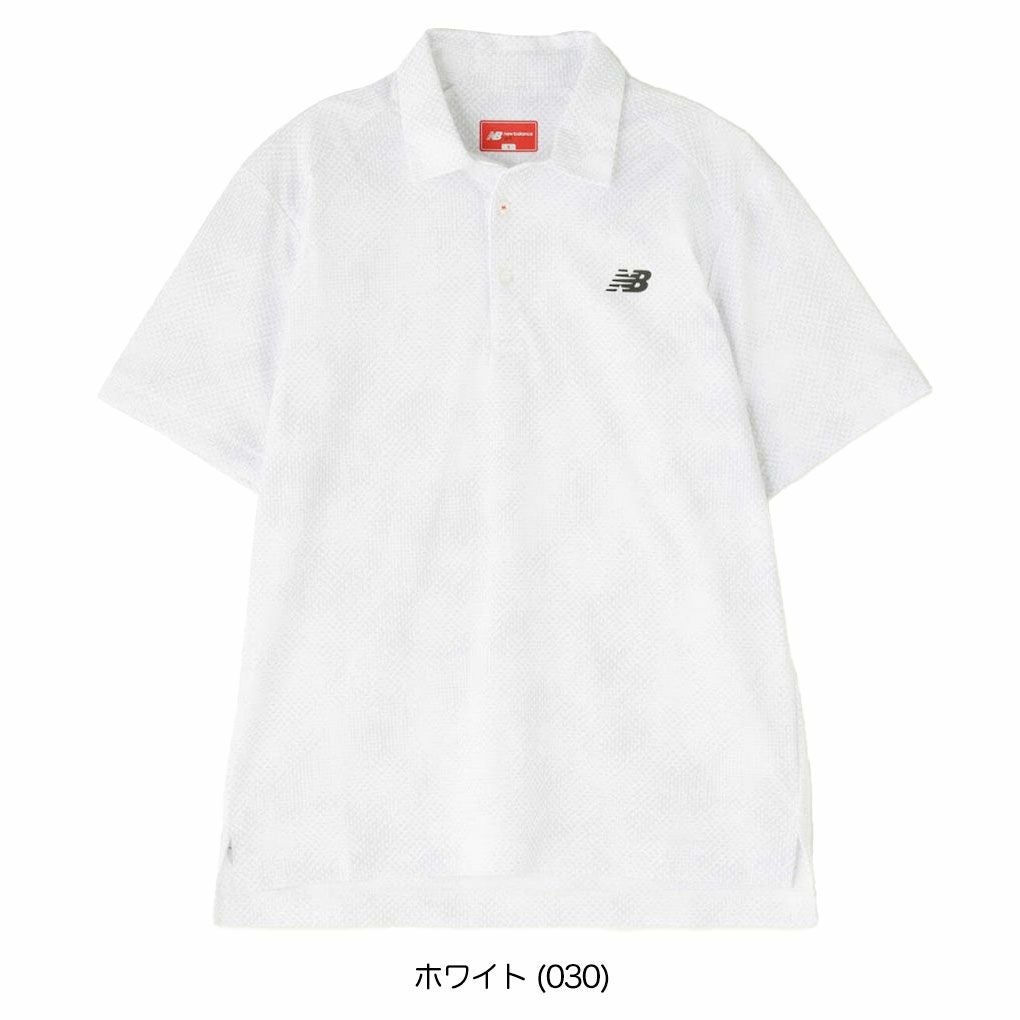 ニューバランスシャドープリント半袖カラーシャツ012-5168001メンズゴルフウェアnewbalance2025春夏モデル日本正規品