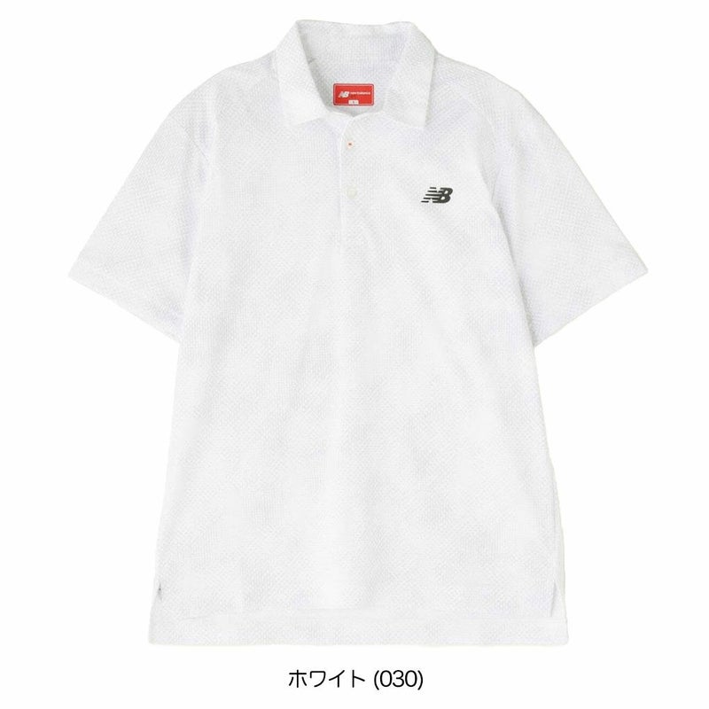 ニューバランスシャドープリント半袖カラーシャツ012-5168001メンズゴルフウェアnewbalance2025春夏モデル日本正規品