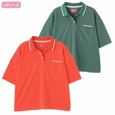 ニューバランスハーフスリーブビッグポロシャツ012-5160501レディースゴルフウェアnewbalance2025春夏モデル日本正規品