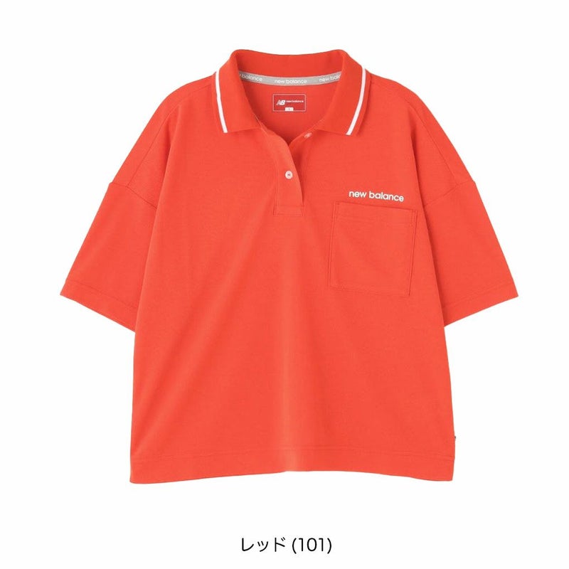 ニューバランスハーフスリーブビッグポロシャツ012-5160501レディースゴルフウェアnewbalance2025春夏モデル日本正規品
