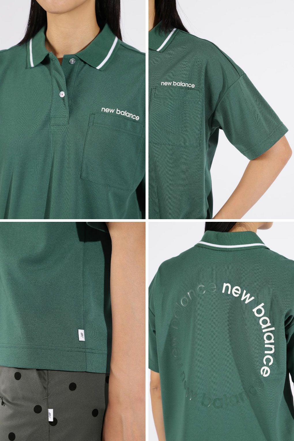 ニューバランスハーフスリーブビッグポロシャツ012-5160501レディースゴルフウェアnewbalance2025春夏モデル日本正規品