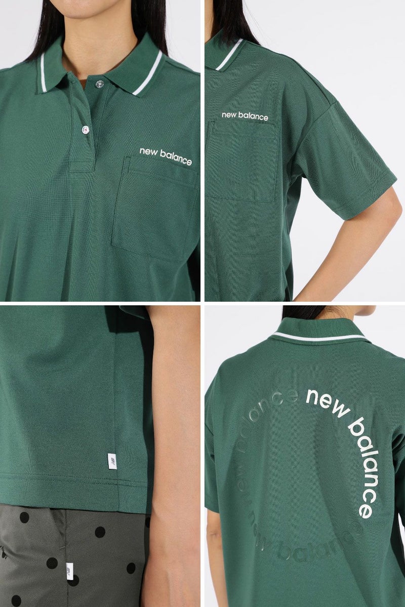 ニューバランスハーフスリーブビッグポロシャツ012-5160501レディースゴルフウェアnewbalance2025春夏モデル日本正規品
