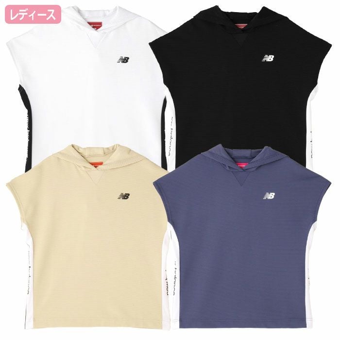 ニューバランス接触冷感フレンチスリーブプルオーバーフーディー012-5164503レディースゴルフウェアnewbalance2025春夏モデル日本正規品