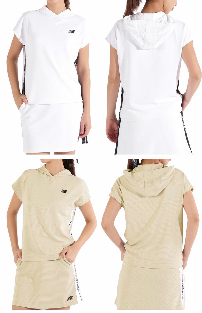 ニューバランス接触冷感フレンチスリーブプルオーバーフーディー012-5164503レディースゴルフウェアnewbalance2025春夏モデル日本正規品