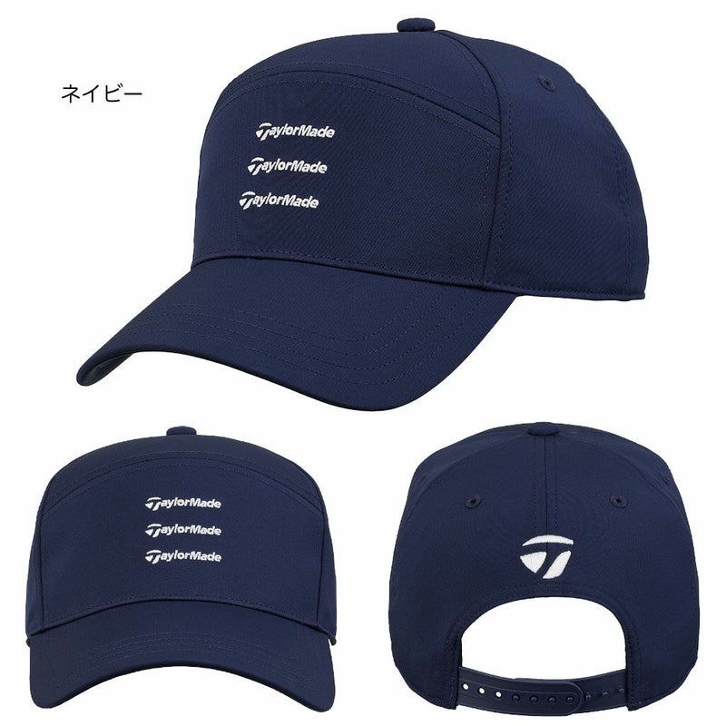 テーラーメイドMトリプルロゴキャップUN553メンズゴルフキャップ帽子ゴルフTaylorMade日本正規品2025春夏モデル