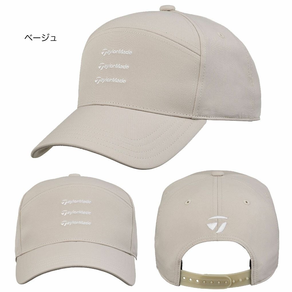 テーラーメイドMトリプルロゴキャップUN553メンズゴルフキャップ帽子ゴルフTaylorMade日本正規品2025春夏モデル