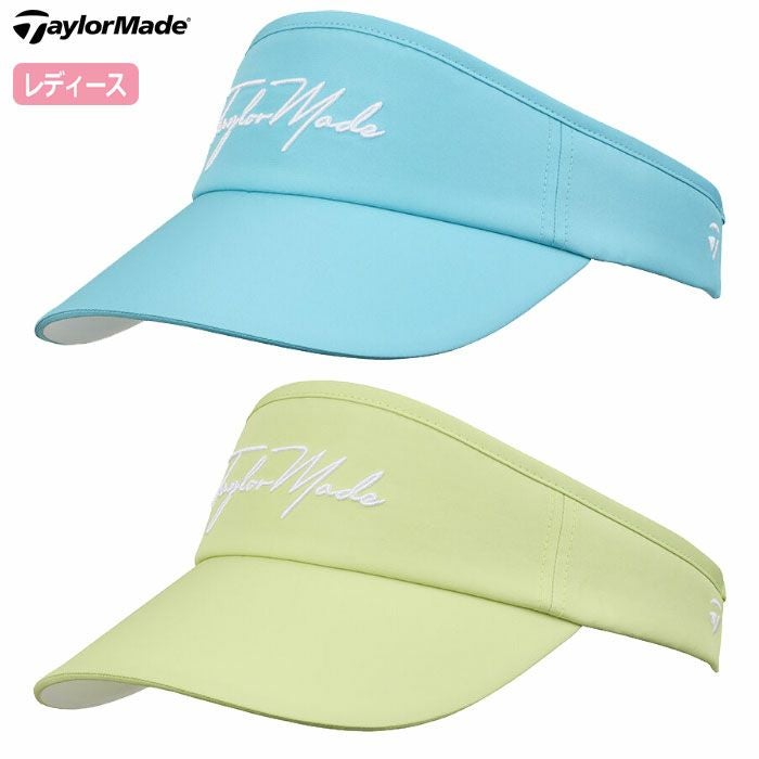 テーラーメイドWワイドブリムスクリプトロゴバイザーUN578レディースゴルフキャップ帽子ゴルフTaylorMade日本正規品2025春夏モデル