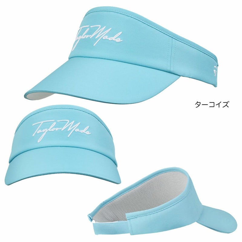 テーラーメイドWワイドブリムスクリプトロゴバイザーUN578レディースゴルフキャップ帽子ゴルフTaylorMade日本正規品2025春夏モデル