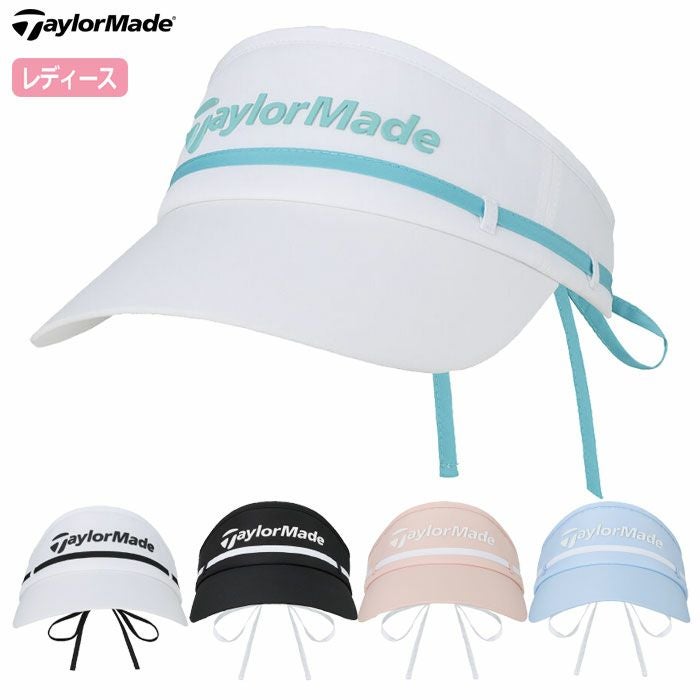 テーラーメイドウィメンズWリボンバイザーUN579レディースゴルフキャップ帽子ゴルフTaylorMade日本正規品2025春夏モデル