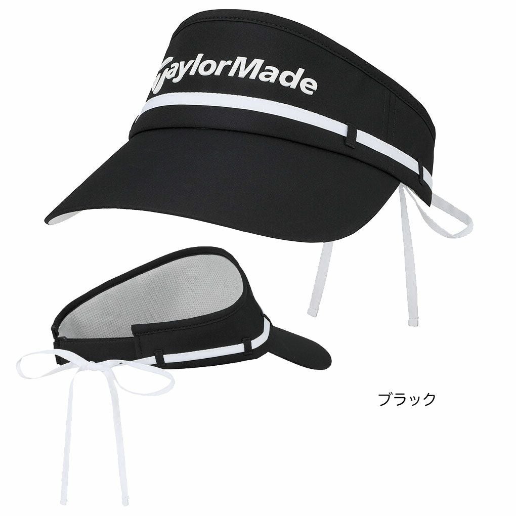 テーラーメイドウィメンズWリボンバイザーUN579レディースゴルフキャップ帽子ゴルフTaylorMade日本正規品2025春夏モデル