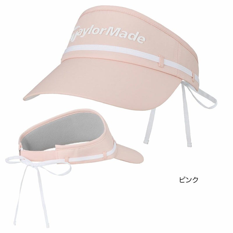 テーラーメイドウィメンズWリボンバイザーUN579レディースゴルフキャップ帽子ゴルフTaylorMade日本正規品2025春夏モデル