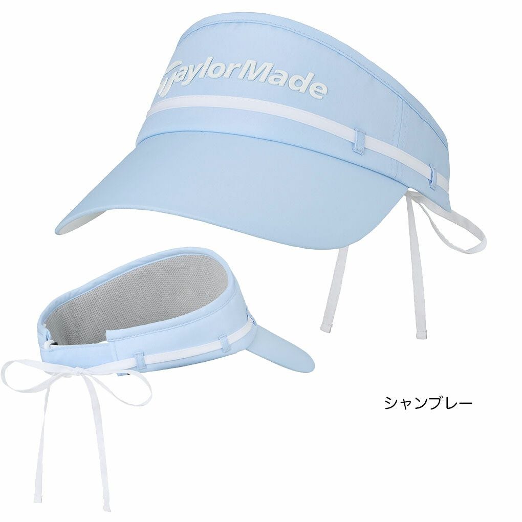テーラーメイドウィメンズWリボンバイザーUN579レディースゴルフキャップ帽子ゴルフTaylorMade日本正規品2025春夏モデル