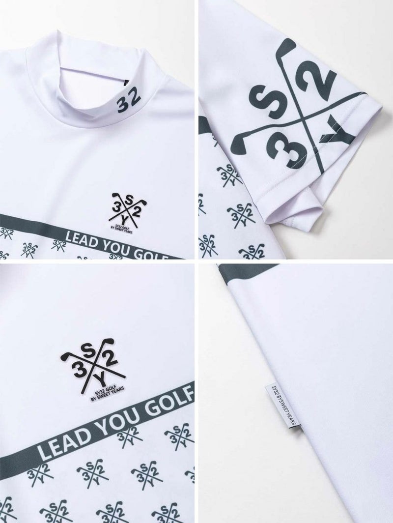 SY32GOLFSYG-25S035ゴルフウェアGRAPHICCROSSLOGOMOCK半袖メンズ日本正規品2025春夏モデル