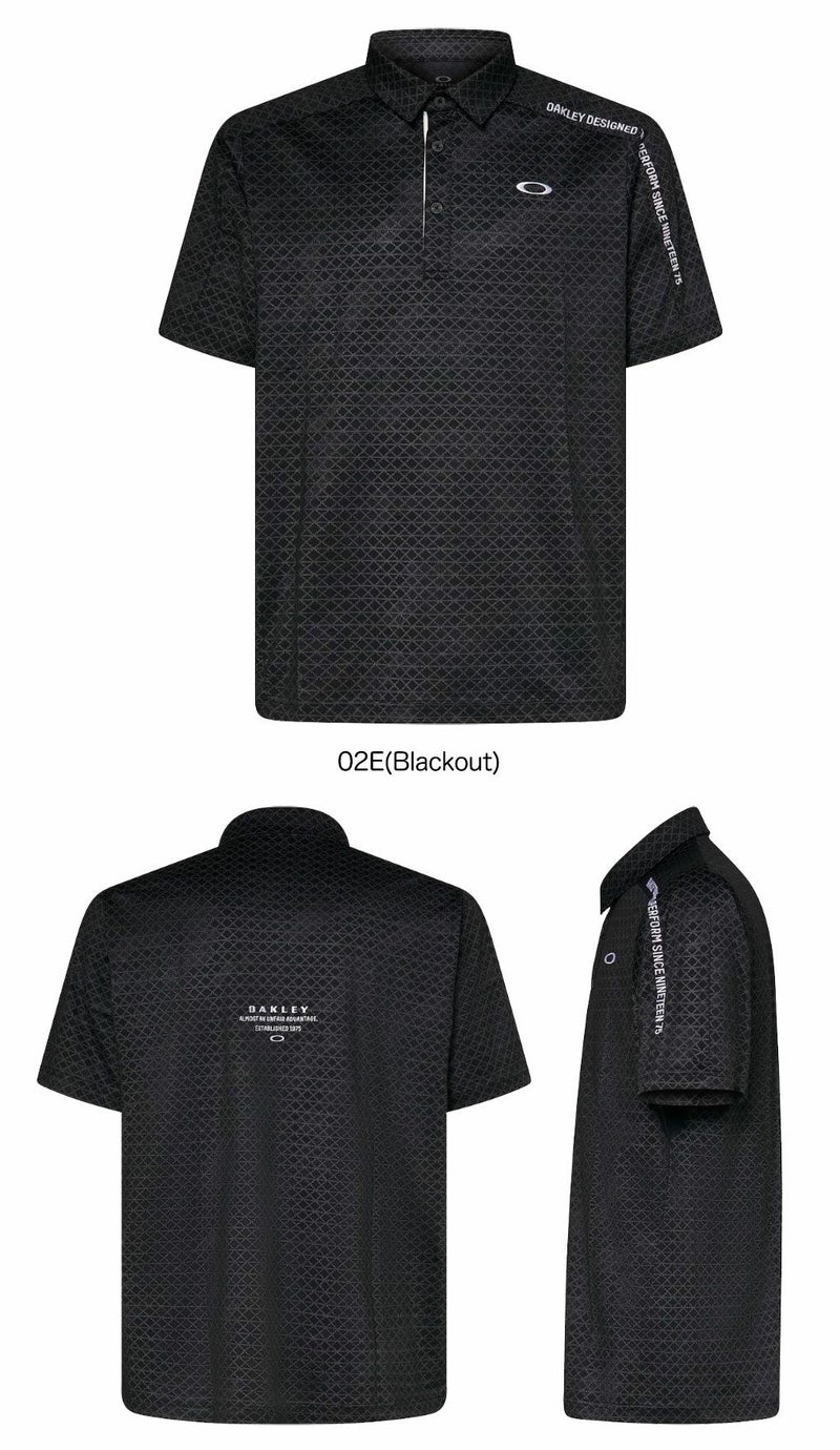 オークリーゴルフウェアFOA407676メンズ半袖シャツ2025春夏モデルOAKLEY日本正規品