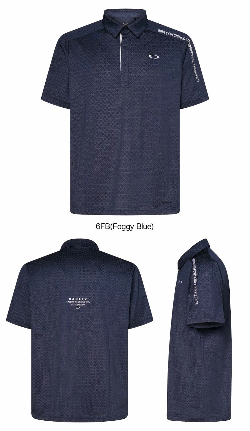 オークリーゴルフウェアFOA407676メンズ半袖シャツ2025春夏モデルOAKLEY日本正規品